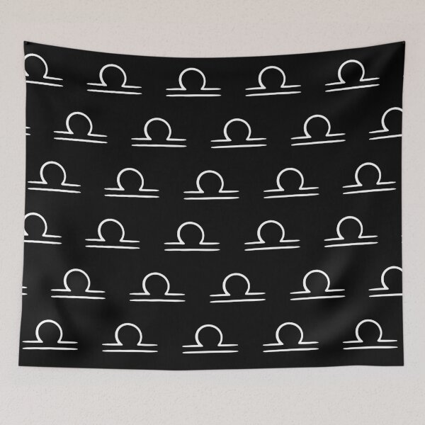 Item preview, minimalist libra pattern in black and white  designed and sold by neopop.