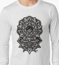 Eye of God Flower Mandala Long Sleeve T-Shirt