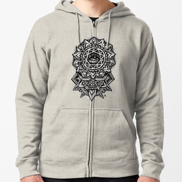 Auge Gottes Blume Mandala Kapuzenjacke