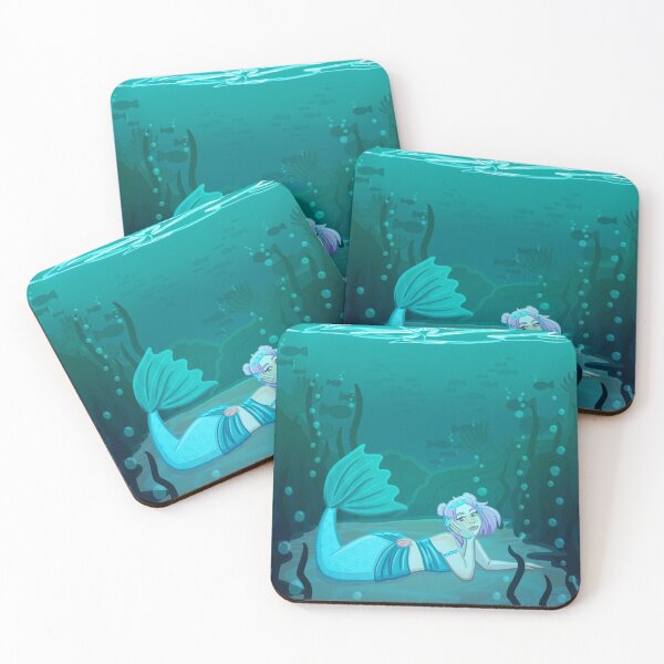Item preview, Teal and Turquoise designed and sold by ellemomo-arts.
