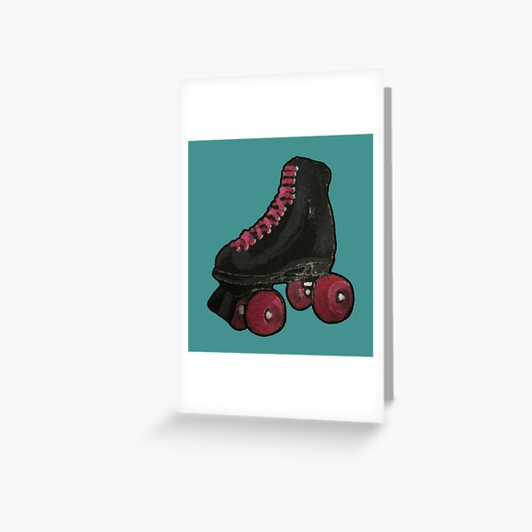 Roller Skate Greeting Cards Redbubble