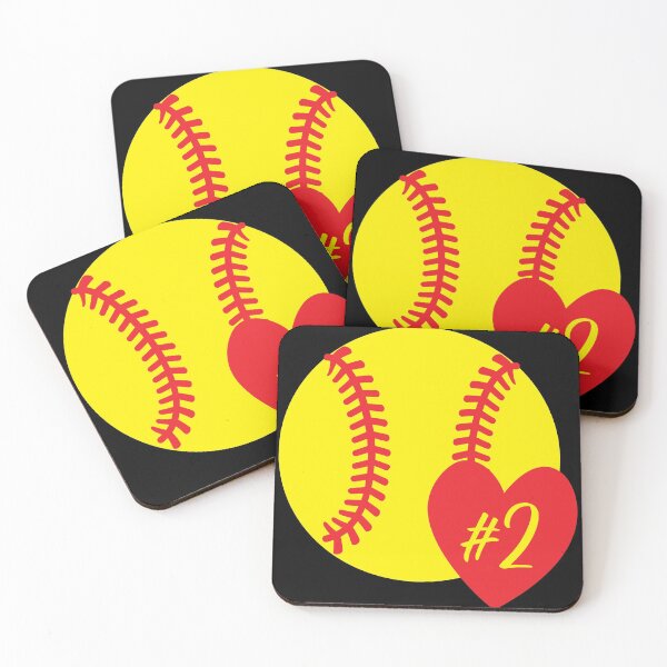 Item preview, Softball #2 Heart Player Back No Number 2 designed and sold by Shop signer.