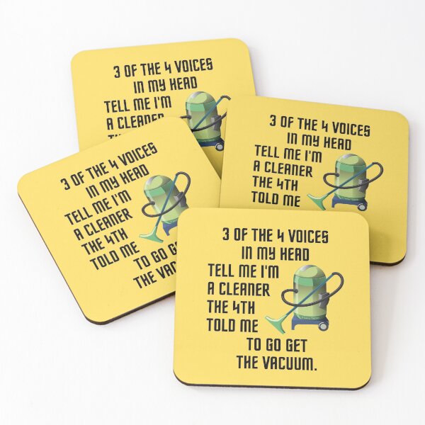 Item preview, 3 Of The 4 Voices In My Head Fun Vacuum Cleaning Humor designed and sold by SavvyCleaner.