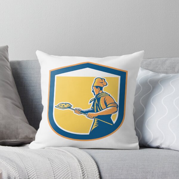 Item preview, Baker Pizza Maker Holding Peel Pizza Shield designed and sold by patrimonio.