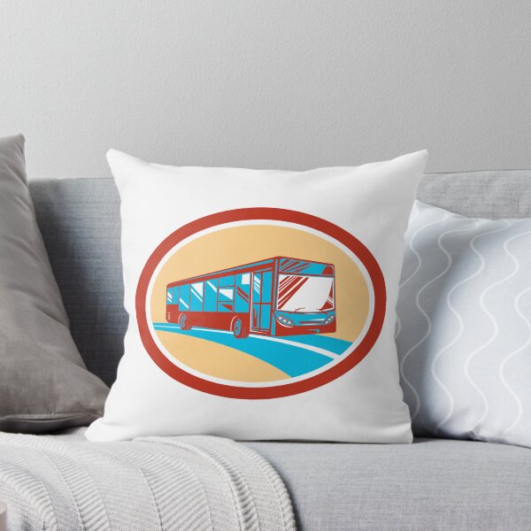 Item preview, Tourist Coach Shuttle Bus Oval Retro designed and sold by patrimonio.