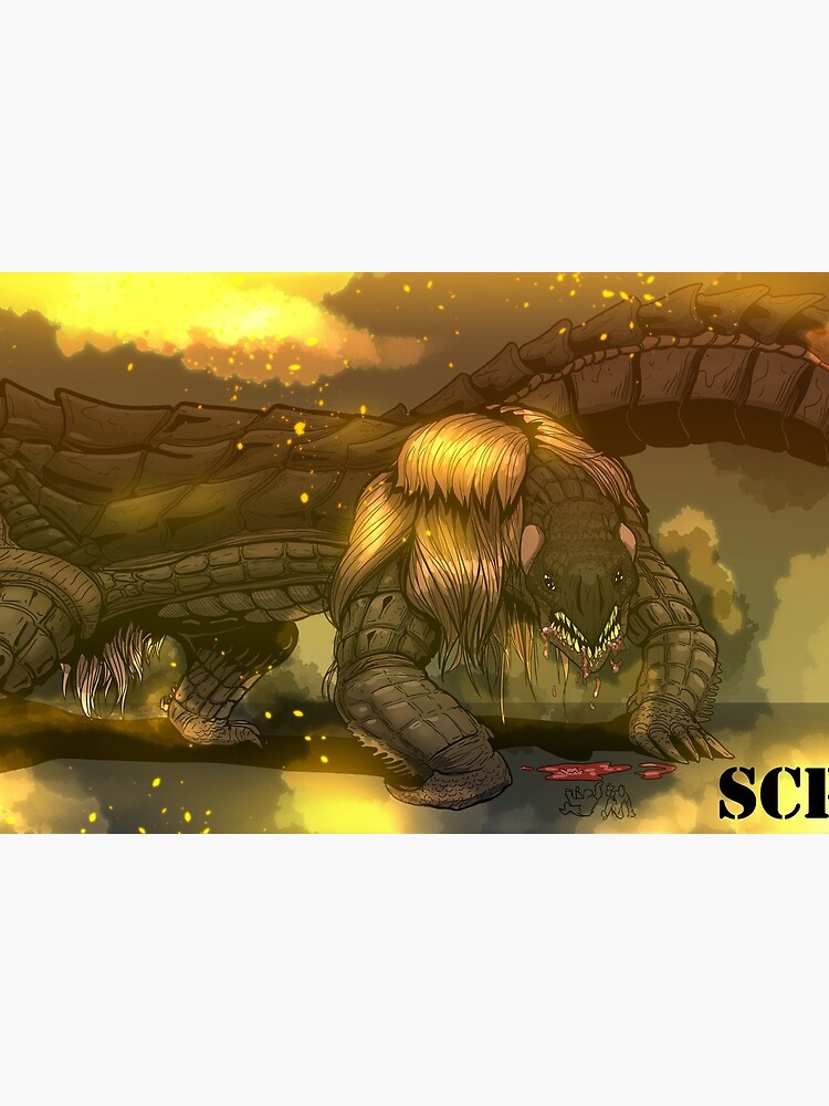 SCP-682 Hard-to-Destroy Reptile *HIGH QUALITY* | Art Board Print