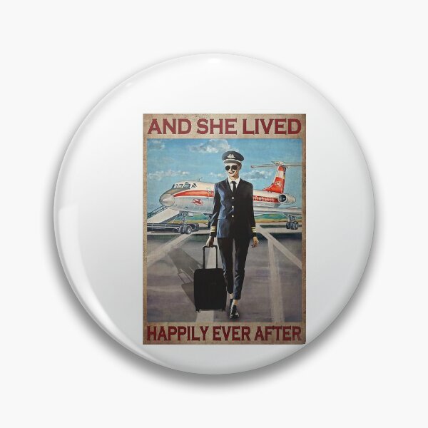 Item preview, Flight Attendant And She Lived Happily Ever After Poster designed and sold by NeaSSvensson.