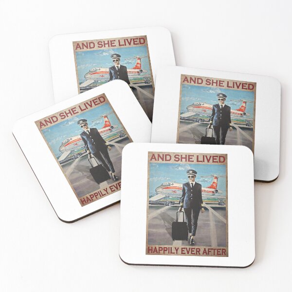 Item preview, Flight Attendant And She Lived Happily Ever After Poster designed and sold by NeaSSvensson.