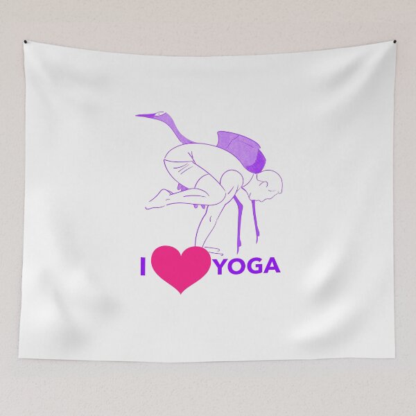 Item preview, I love Yoga Crane designed and sold by HumanwreckageRB.