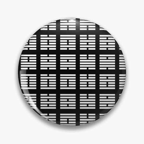 Item preview, I Ching hexagrams - White on Black designed and sold by Rupert Russell.