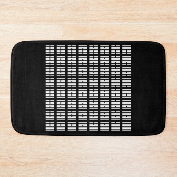 Item preview, I Ching hexagrams - White on Black designed and sold by Rupert Russell.