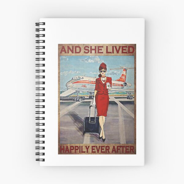 Item preview, Flight Attendant And She Lived Happily Ever After Red Uniform Poster designed and sold by NeaSSvensson.