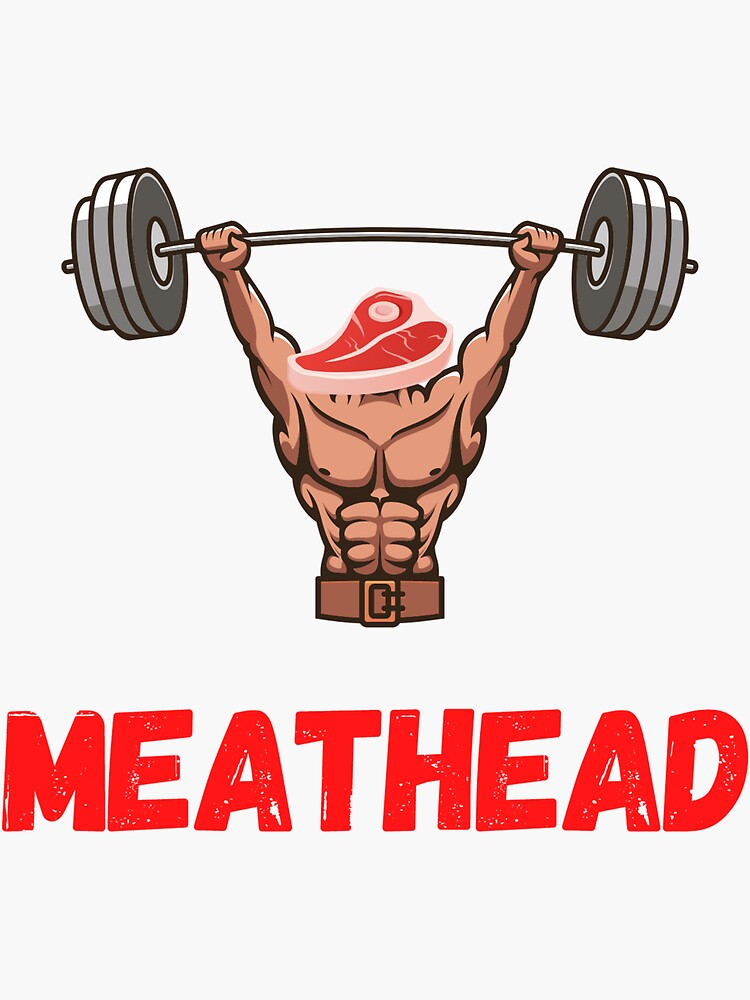 "Meathead" Sticker by Elswearr Redbubble