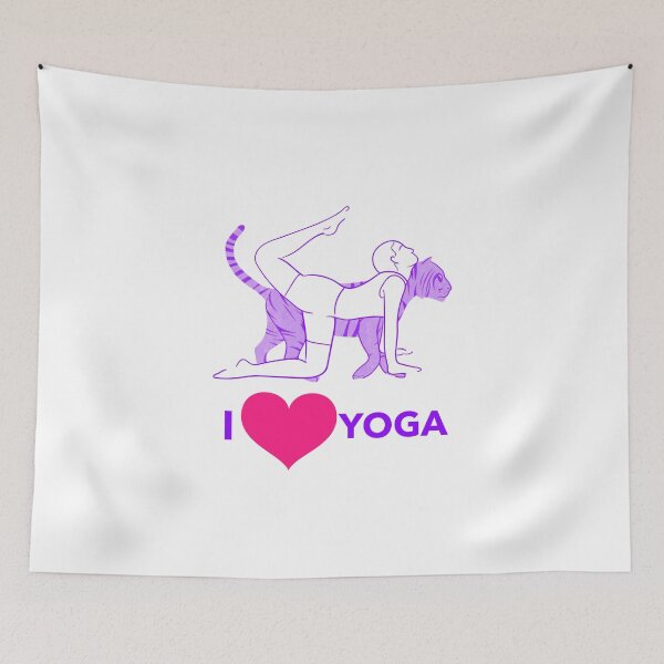 Item preview, Copy of I love Yoga Tiger designed and sold by HumanwreckageRB.