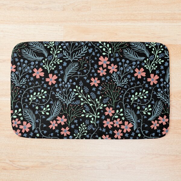 Item preview, Floral Black Batik Tapestry (Indonesian Traditional Kain) designed and sold by maycfrani.