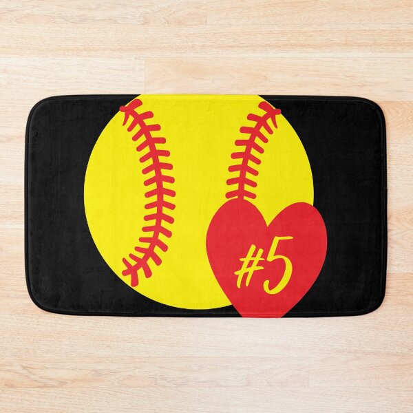 Item preview, Softball #5 Heart Player Back No Number 5 designed and sold by Shop signer.