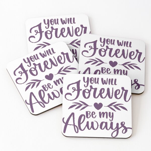Item preview, WayHaught Wedding “You Will Forever Be My Always” designed and sold by ThePrideDiaries.
