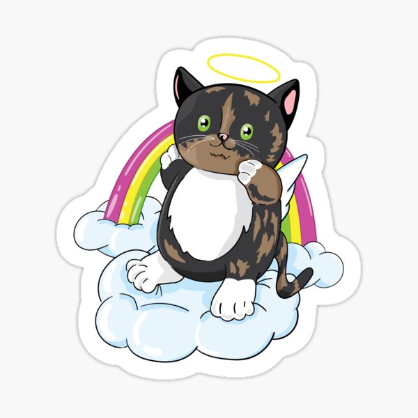 Angel Kitty Sticker