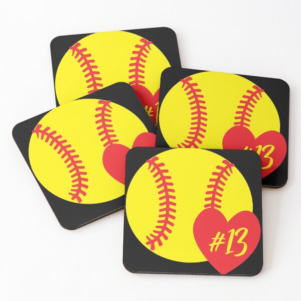 Item preview, Softball #13 Heart Player Back No Number 13 designed and sold by Shop signer.