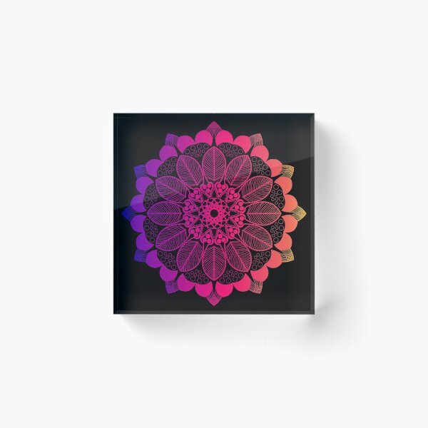 Item preview, Reddish Purple Colors Leaf Mandala designed and sold by Fine Art California.