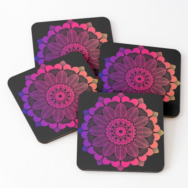 Item preview, Reddish Purple Colors Leaf Mandala designed and sold by Fine Art California.