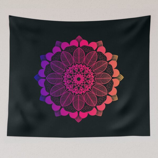 Item preview, Reddish Purple Colors Leaf Mandala designed and sold by Fine Art California.