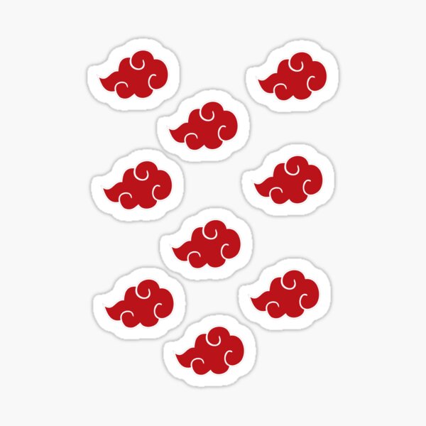nuage rouge Sticker