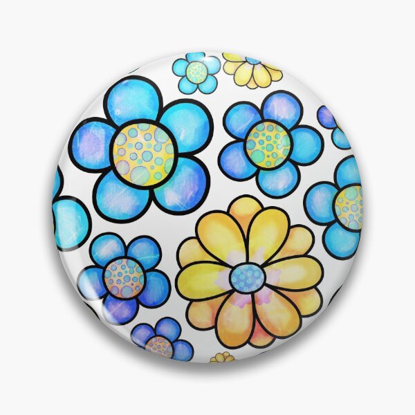 Item preview, Colorful Daisies and Pansies. Decorative Doodle Flowers designed and sold by Siiiiichfried.