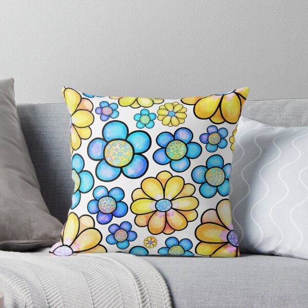 Item preview, Colorful Daisies and Pansies. Decorative Doodle Flowers designed and sold by Siiiiichfried.