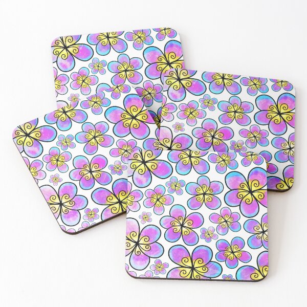 Item preview, Colorful Daisies and Pansies. Decorative Doodle Flowers designed and sold by Siiiiichfried.