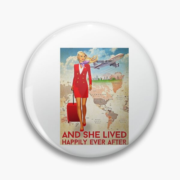 Item preview, New Stye - Flight Attendant And She Lived Happily Ever After Poster designed and sold by NeaSSvensson.