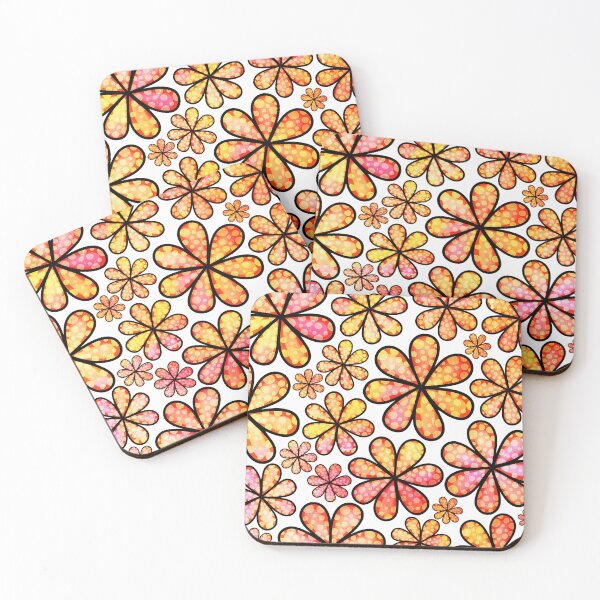 Item preview, Colorful Daisies and Pansies. Decorative Doodle Flowers designed and sold by Siiiiichfried.