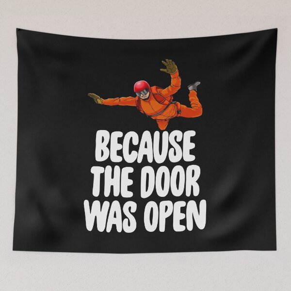 Item preview, Because The Door Was Open Orange designed and sold by Bendthetrend.