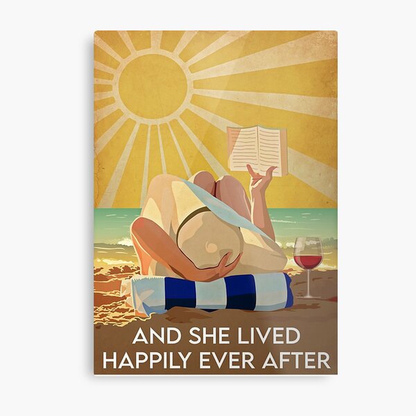 Ocean And She Lived Happily After Ever Poster Metal Print