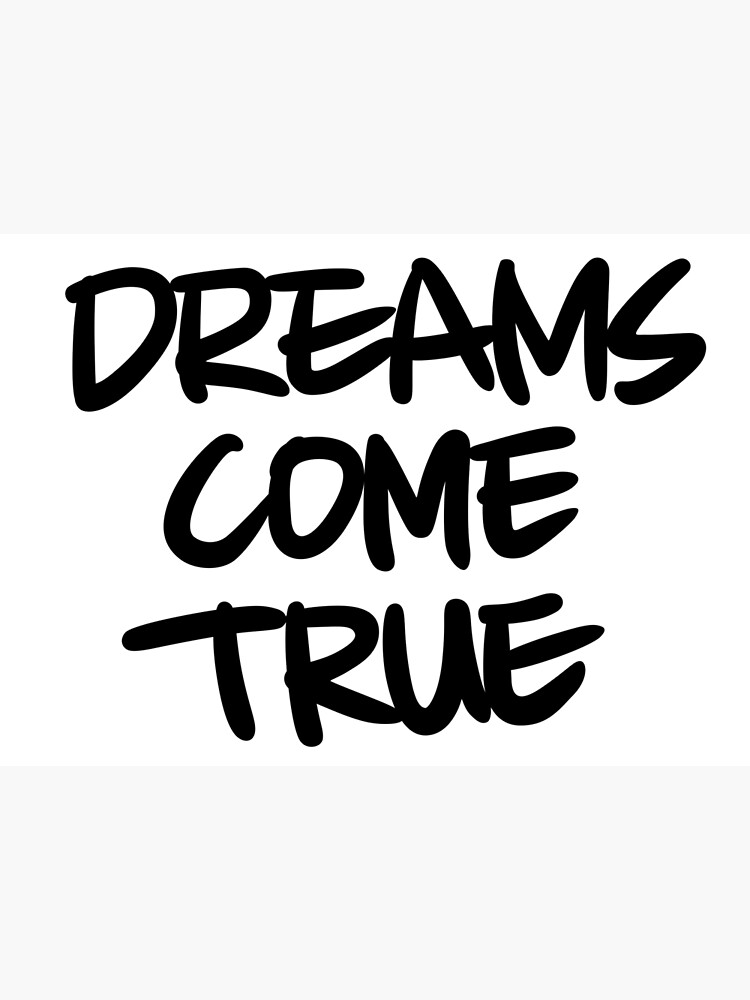 "Dreams come true (black.png" Canvas Print by LLlovelylight Redbubble