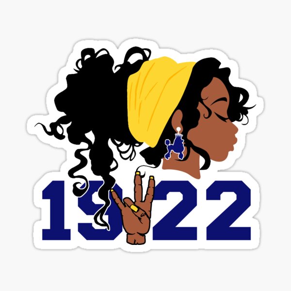 Sgrho 1922 Hand Sign Sigma African Head Band Gamma Poodle Sticker For Sale By Suppershirts 3161