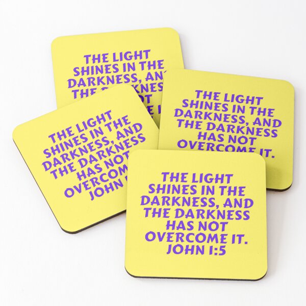 Item preview, Bible Verse John 1:5 designed and sold by Prayingwarrior.