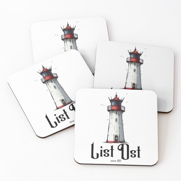 Artikelvorschau, List Ost Leuchtturm Ellenbogen Sylt Urban Sketch Motiv entworfen und verkauft von emm-j.