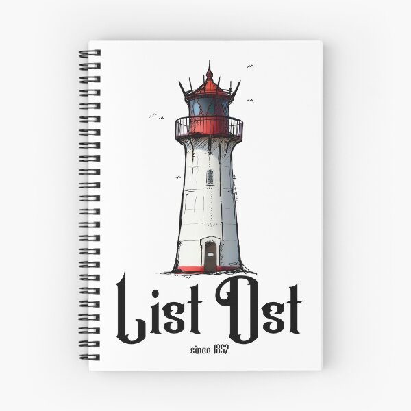 Artikelvorschau, List Ost Leuchtturm Ellenbogen Sylt Urban Sketch Motiv entworfen und verkauft von emm-j.