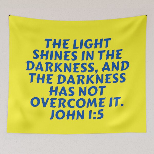 Item preview, Bible Verse John 1:5 designed and sold by Prayingwarrior.