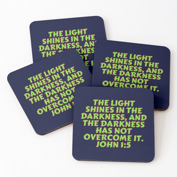 Item preview, Bible Verse John 1:5 designed and sold by Prayingwarrior.