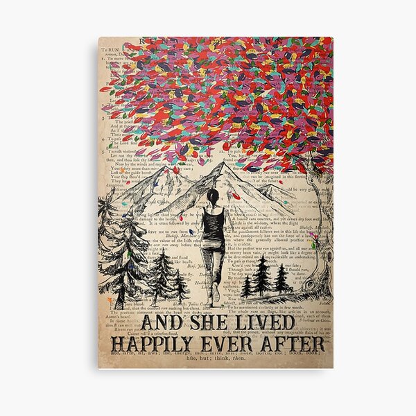Aperçu de l'œuvre Courir et elle a vécu heureux pour toujours Poster créée et vendue par NeaSSvensson.