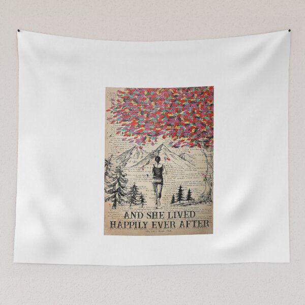 Item preview, Running And She Lived Happily Ever After Poster designed and sold by NeaSSvensson.