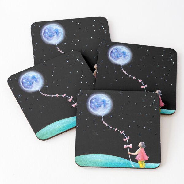 Item preview, Surrealist Girl's Nursery Painting designed and sold by Hannah Rothstein.