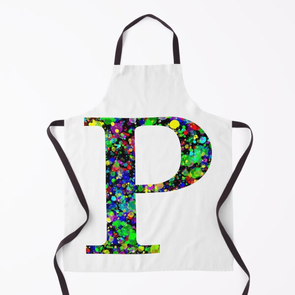 Item preview, Letter P and Letter Rho Paint Splatter designed and sold by Handstand365.