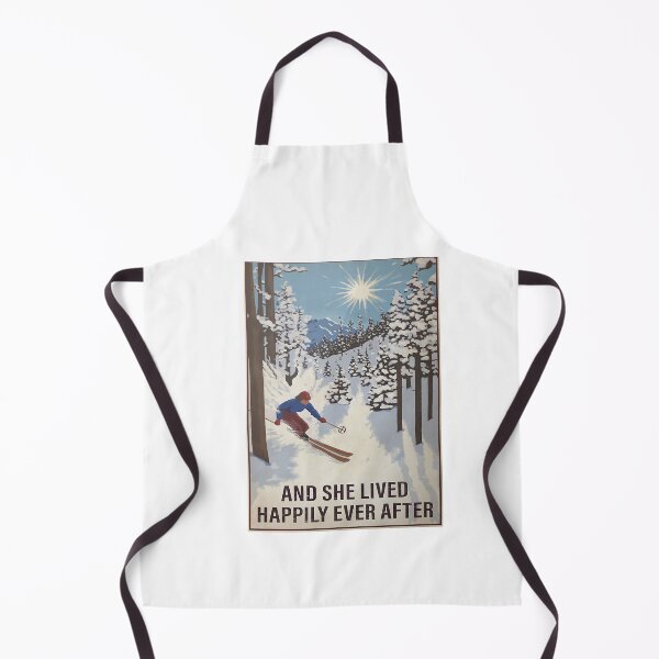 Item preview, Vintage Skiing And She Lived Happily Ever After Poster designed and sold by NeaSSvensson.