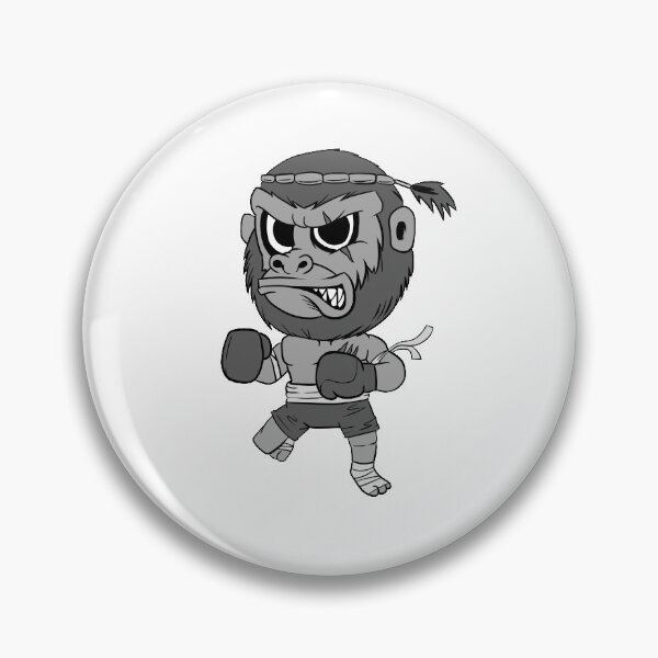 Artikelvorschau, Cooler Graustufen-Muathay-Gorilla entworfen und verkauft von bixboxstudio.