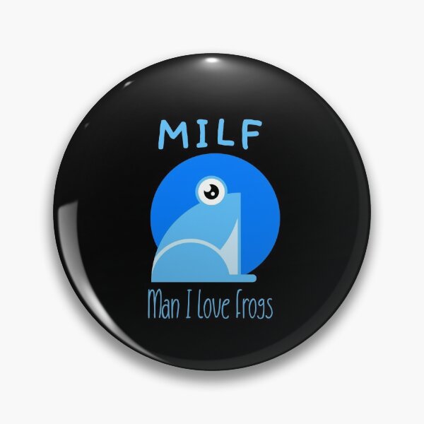 Artikelvorschau, Man I Love Frogs - MILF Sticker entworfen und verkauft von emm-j.