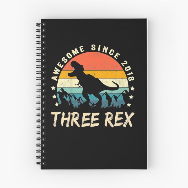 Item preview, Kids Three Rex 3rd Birthday Shirt Third Dinosaur 3 Year Old designed and sold by vickiknopp.