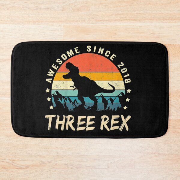 Item preview, Kids Three Rex 3rd Birthday Shirt Third Dinosaur 3 Year Old designed and sold by vickiknopp.